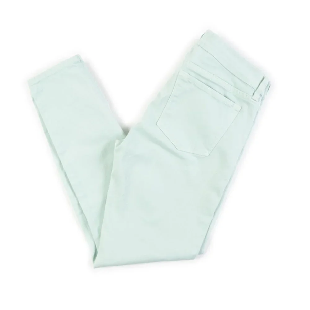 J. CREW Toothpick mint green ankle jeans size 28